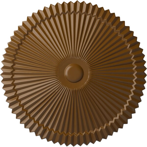 Ekena Millwork Shakuras Ceiling Medallion (Fits Canopies up to 5"), Hand-Painted Smokey Topaz, 24"OD x 3"P CM24SHSTF - main